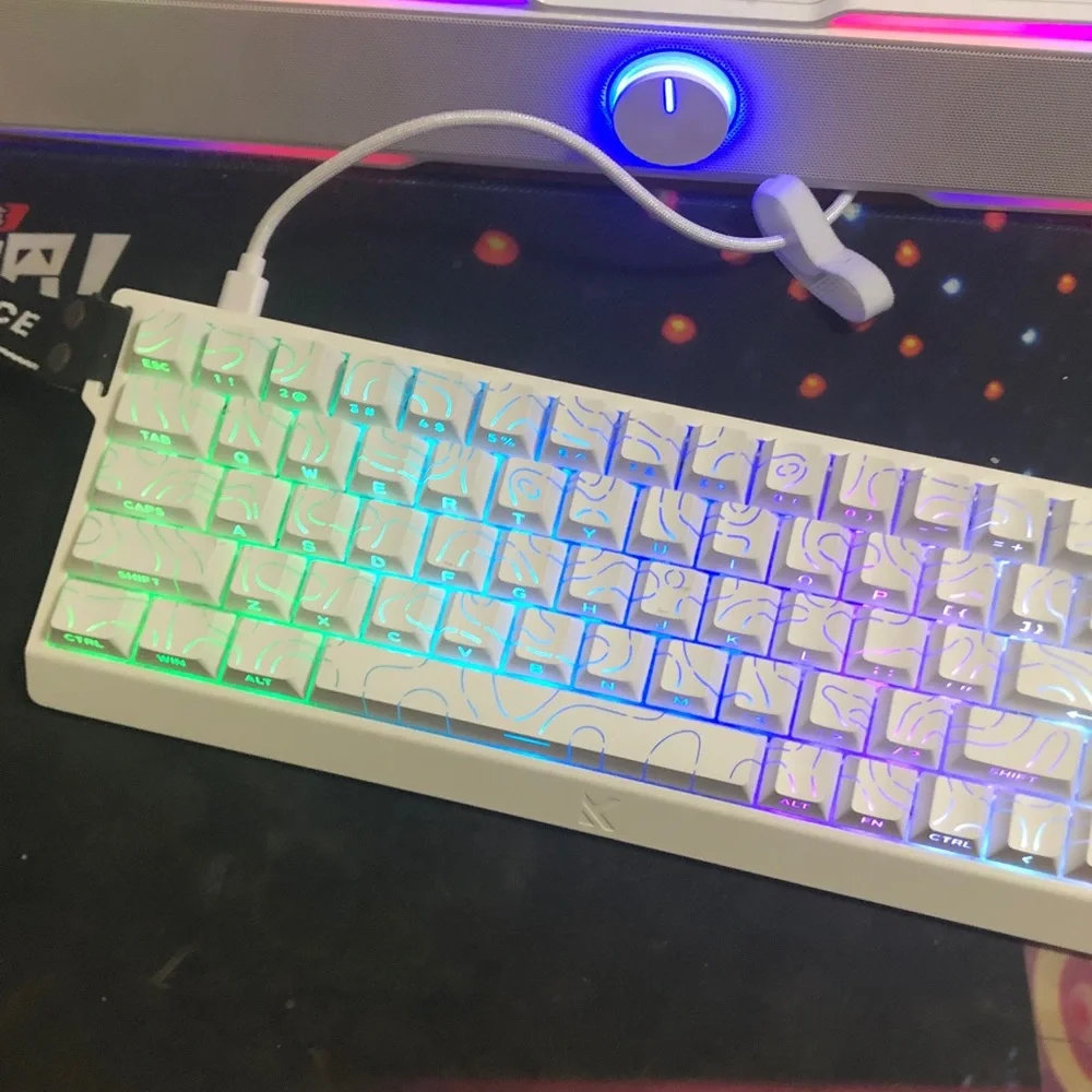 White RGB Mechanical Keyboard